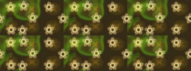 Kar tanesi rengarenk desen. Soyut kar taneleri arkaplanda izole edilmiş düz dizayn. Kar taneleri deseni. Raster illüstrasyonu. Raster kar taneleri arkaplanı.