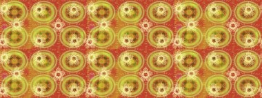 Raster illüstrasyonu. Kristal kar taneleri kahverengi, turuncu ve sarı renklerde.