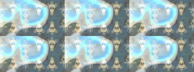 Raster illüstrasyonu. Kar tanesi raster deseni. Renkli arka planda izole tatlı kar taneleri. Tarafsız, mavi ve gri renklerde kar taneleri.