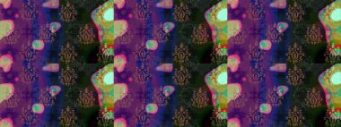 Yuvarlak raster kar tanesi. Soyut kış mor ve gri süslemeleri. Renkli arka planda izole tatlı kar taneleri. Raster illüstrasyonu. Güzel kar tanesi..