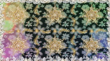 Gri renklerde grafiksel, modern, pürüzsüz desen. Kusursuz çiçek deseni. Kusursuz raster arka plan. Duvar kâğıdı barok, İspanyol kumaşı.