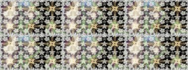 Modern çiçek arkaplanı. Halk tarzı. Parlak renkli çiçekleri ve gri renkli yaprakları olan kusursuz çiçek desenleri. Moda baskıları için zarif bir şablon.