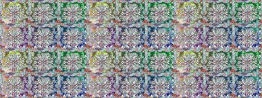 Çiçekli, pürüzsüz bir desen. Raster çiçekleri klasik tarzda çizilmiş. Tarafsız renklerde bahar çiçekleri. Raster illüstrasyonu.