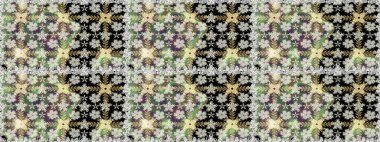 Renkli Bahar Temalı Kusursuz Arkaplan. Düz Çiçek Elementleri Tasarımı. Çiçeksiz desenli arka plan, yaz çiçekleri. Tarafsız renklerde çiçekler.