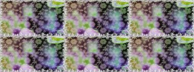 Renkli Bahar Temalı Kusursuz Arkaplan. Kusursuz desenli, modaya uygun kumaş deseni. Düz Çiçek Elementleri Tasarımı. Raster illüstrasyonu. Şirin çiçek elementleri..