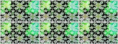 Güzel çiçek deseni. Düz Çiçek Elementleri Tasarımı. Yeşil renkli çiçekler. Renkli Bahar Teması Kusursuz Arkaplan.