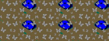 Clipart kahverengi kelebek sihirli çizgi film hakkında. Raster illüstrasyonu. Robot resim. Albüm için resim. Kart ve Fotoğraf Üzerine Bebekler ve Dijital Yazdırma Albümleri.