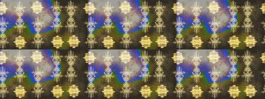 Gri, kahverengi ve yeşil kar taneleri. Renkler. Raster illüstrasyonu. Noel ve yeni yıl moda baskıları için tatil tasarımı. Kar taneleri soyut arkaplan ile Noel sevimli arka plan.