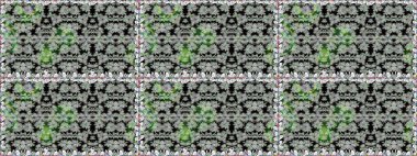 Güzel kumaş deseni. Raster suluboya deseni, narin çiçekler, gri çiçekler, tebrik kartı şablonu..