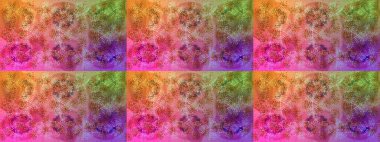 Renkli elementlerle Raster ilginç desen