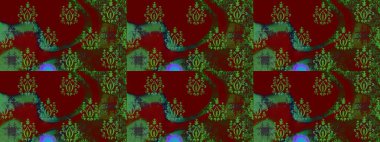 Renkli arka plan üzerinde izole sevimli kar taneleri. Raster resim. Soyut mandala veya kaprisli kar tanesi hat sanat tasarım.