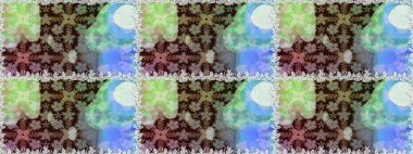 Düz Çiçek Elementleri Tasarımı. Renkli Bahar Temalı Kusursuz Arkaplan. Raster illüstrasyonu. Kusursuz desenli, modaya uygun kumaş deseni. Şirin çiçek elementleri..