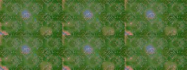 Kusursuz çiçek deseni duvar kâğıdı olarak kullanılabilir. Yeşil, nötr ve gri renkte çiçekler. Raster illüstrasyonu.