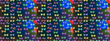 Raster. Doğadaki güzellik. Çizim kalıbı. Mavi arka planda uçan güzel kelebek. Kumaş, tekstil, baskı ve davet için desen.