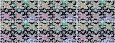 Zentangle soyut çiçekleri. Güzel kumaş deseni. Karalama çiçeği. Düz Çiçek Elementleri Tasarımı. Renkli Bahar Temalı Kusursuz Arkaplan. Raster illüstrasyonu.