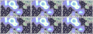 El çizimi. Çiçekli, yapraklı, çiçeksiz çiçek desenli. Raster illüstrasyonu.