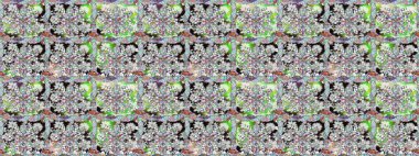 Raster illüstrasyonu. Tarafsız renklerde. Çiçek. Kusursuz dekoratif arka plan, çiçek mandala.