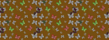 Duvar kağıtları, giysiler, erkekler ve kızlar için soyut çizim kalıbı. Raster. Kelebek deseni. Karala, karala, karala.