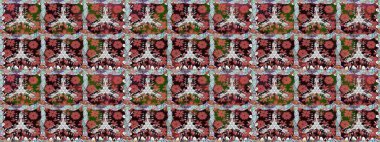 Kahverengi renklerde çiçek desenleri yok, el yapımı papatyalar, papatyalar. Tekrar eden çiçek arkaplanı, zarif kahverengi çiçek duvar kağıdı..