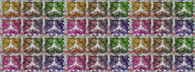 Kusursuz çiçek deseni. Güzel kumaş deseni. Asya tekstil tarzında. Düz Çiçek Elementleri Tasarımı. Raster illüstrasyonu. Renkli Bahar Teması Kusursuz Arkaplan.