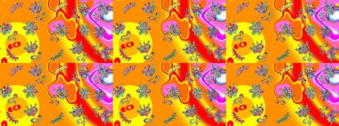 Düz renkli arka plan üzerinde izole kar taneleri tasarımı. Kar tanesi süs desen. Kar taneleri arka plan. Snowflakes desen. Raster illüstrasyon.