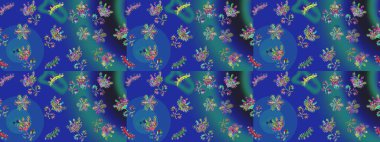 Renkli elementlerle Raster ilginç desen