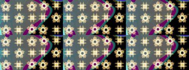 Raster resim. Kar tanesi doodle çizilmiş grafik. Noel kış tasarım için renkli kar taneleri.