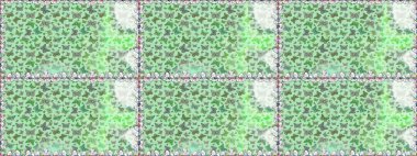 Kusursuz desen. Kağıt, kumaş ve ambalaj için uygun. Yeşil sevimli arka planda kelebekler. Raster..