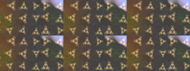 Raster illüstrasyonu. Tony 'nin kumaş kalıbını çiz. Modaya uygun kumaş deseni. Küçük çiçekte sevimli çiçek deseni var..