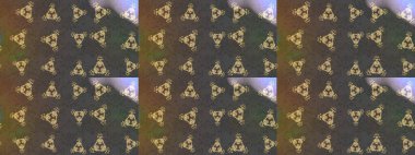 Raster illüstrasyonu. Tony 'nin kumaş kalıbını çiz. Modaya uygun kumaş deseni. Küçük çiçekte sevimli çiçek deseni var..