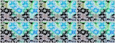 Küçük çiçekteki sevimli çiçek deseni. Mavi renkte çiçekler.