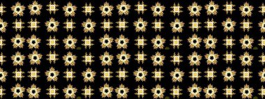 Kar Tanesi Simgesi. Raster illüstrasyonu. Raster illüstrasyonu. Siyah, sarı ve kahverengi renklerde izole edilmiş kar taneleri.