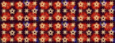 Kar taneleri koleksiyonu. Güzel bir kış süsü. Kırmızı, kahverengi ve turuncu kar tanelerinden izole edilmiş. Raster illüstrasyonu.