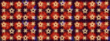 Kar taneleri koleksiyonu. Güzel bir kış süsü. Kırmızı, kahverengi ve turuncu kar tanelerinden izole edilmiş. Raster illüstrasyonu.