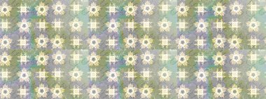 Tarafsız renklerde. Raster illüstrasyonu. Tarafsız renklerde bir papatya deseni.