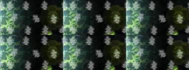 Kumaş desenli papatya çiçeği detayı. Gri renkli çiçekler.