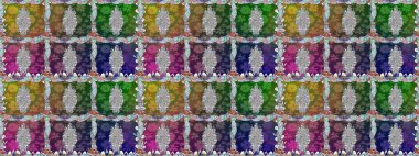 Küçük çiçekteki sevimli çiçek deseni. Güzel kumaş deseni. Güzel karalama çiçekleri olan kusursuz çiçek desenleri. Raster illüstrasyonu.