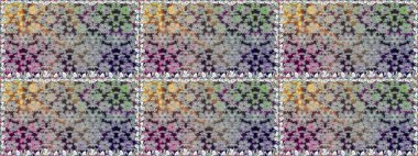 Raster illüstrasyonu. Bahar çiçekli, dikişsiz, sevimli çiçek deseni. Güzel kumaş deseni.