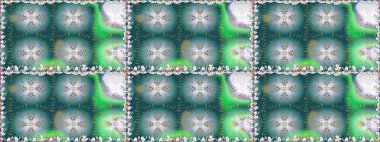 Raster illüstrasyonu. Güzel kumaş deseni. Bahar çiçekli, dikişsiz çiçek deseni..