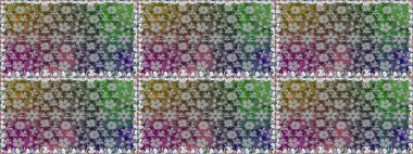 Raster illustration. Seamless floral pattern in folk style with flowers, leaves. Hand drawn.