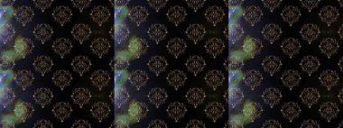 Çiçek deseni. Raster illüstrasyonu. Kusursuz Chichi kumaş deseni. Renkli Bahar Temalı Kusursuz Arkaplan. Düz Çiçek Elementleri Tasarımı.