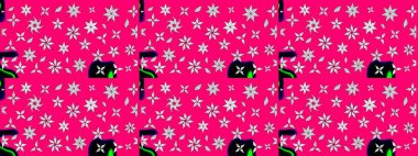 Yumuşak pamuk tasarımı. Paketleme, tekstil, duvar kâğıdı için çiçek eskizi. Yumuşak fayans. Raster 'ın taze dokusu. Klasik çiçek deseni.