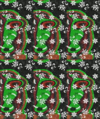 Eskiz arkaplan modeli. Gri yapraklı yabani çiçekler. Suluboya, elle çizilmiş. Raster illüstrasyonu.