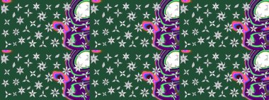 Üst manzara, yumuşak yeşil renk tarzı. Manzaralı çiçek deseni. Çiçek kompozisyonu, el boyası, hassas şablon. Sevgililer günü ve tebrik kartı konsepti için şık bir davet.