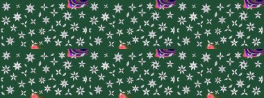 El çizimi. Raster illüstrasyonu. Çiçekli, yapraklı, çiçek desenli çizim..