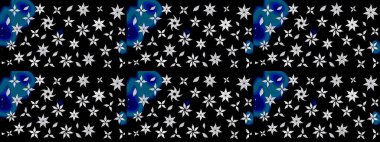 Egzotik çiçekler, botanik olarak parlak, klasik siyah renkler. Klasik tropikal doğal elementlerin suluboya seti. Raster illüstrasyonu.