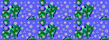 Küçük çiçekte güzel bir çiçek deseni var. Raster deseni. Çiçekli çiçek deseni, suluboya..