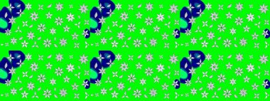 Çiçekler, dallar, bitkiler ve çiçekler. Güzel kumaş deseni. Raster illüstrasyonu. El çizimi.