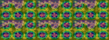 Renkli elementlerle Raster ilginç desen