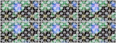 Raster. Colour Spring Theme seamless pattern Background. Flat Flower Elements Design.
